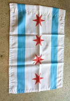 Chicago City Garden Flag - White