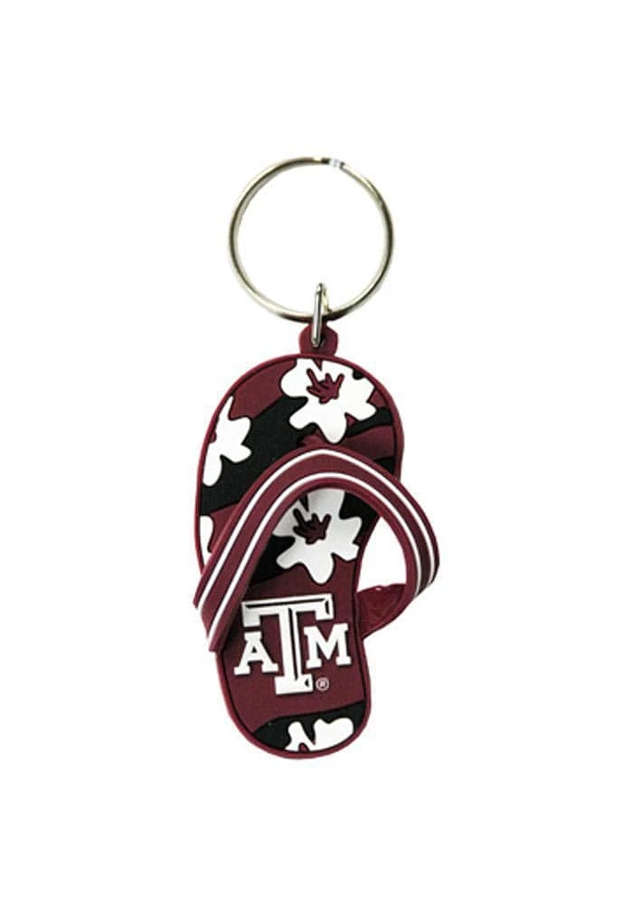 Texas A&M Aggies Flip Flop Keychain - Maroon