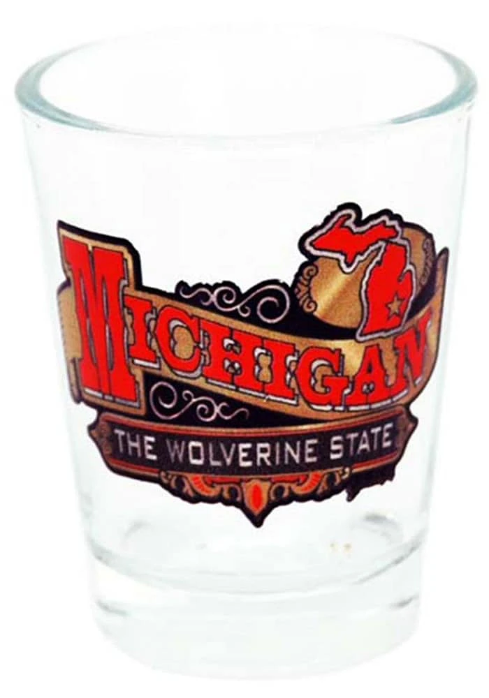 Michigan Banner Shot Glass