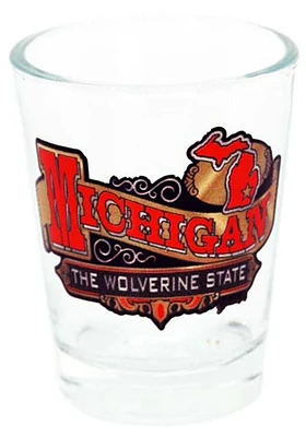 Michigan Banner Shot Glass