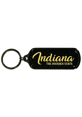 Indiana Carbon Fiber Keychain - Black