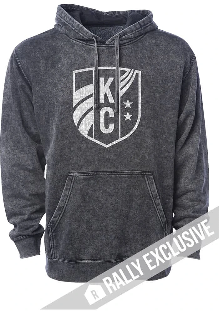 Rally KC Current Mens Black TONAL LOGO Fashion Hood