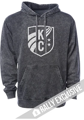 Rally KC Current Mens Black TONAL LOGO Fashion Hood