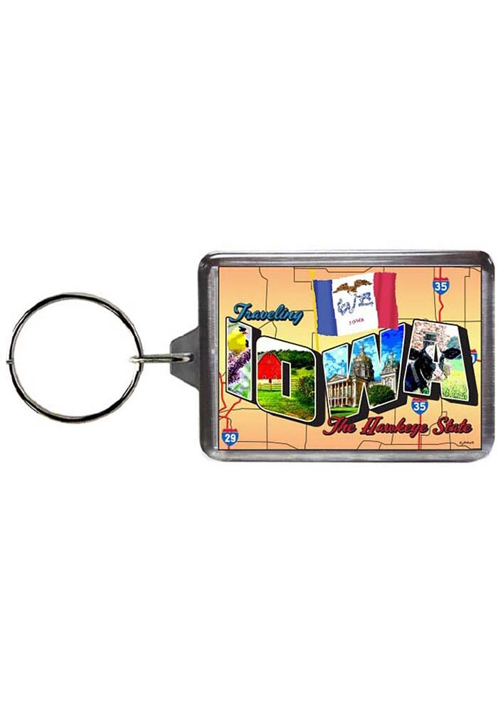 Iowa Postcard Keychain