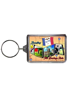 Iowa Postcard Keychain