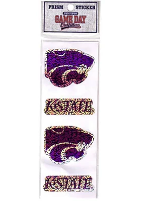 K-State Wildcats Prism Stickers - Purple
