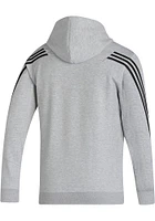 Adidas Kansas Jayhawks Mens Fashion Three Stripe Long Sleeve Full Zip Jacket