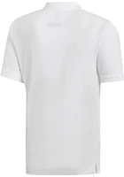 Adidas Kansas Jayhawks Mens White Team Short Sleeve Polo