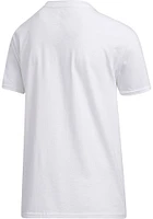 Adidas Kansas Jayhawks White Amplifier Short Sleeve T Shirt