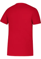 Adidas Kansas Jayhawks Red Amplifier Dassler Short Sleeve T Shirt