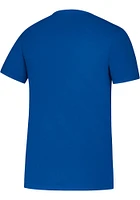 Adidas Kansas Jayhawks Blue Amplifier Football Short Sleeve T Shirt