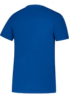 Adidas Kansas Jayhawks Blue Wordmark Amplifier Short Sleeve T Shirt