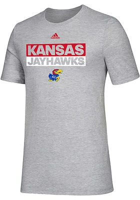 Adidas Kansas Jayhawks Amplifier Short Sleeve T Shirt
