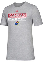 Adidas Kansas Jayhawks Amplifier Short Sleeve T Shirt