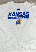 Adidas Kansas Jayhawks White Creator Long Sleeve T-Shirt