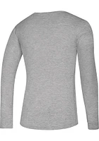 Adidas Kansas Jayhawks Grey Creator Wordmark Long Sleeve T-Shirt