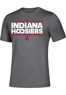 Adidas Indiana Hoosiers Charcoal Creator Short Sleeve T Shirt