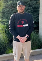 Adidas Indiana Hoosiers Mens Fleece Long Sleeve Crew Sweatshirt