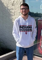 Adidas Indiana Hoosiers Mens White Fleece Long Sleeve Hoodie