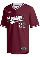 Adidas Missouri State Bears Mens Maroon Replica Baseball Jersey