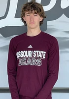 Adidas Missouri State Bears Maroon Ampliflier Long Sleeve T Shirt