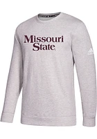 Adidas Missouri State Bears Mens Grey Fleece Crew Edition Long Sleeve Sweatshirt