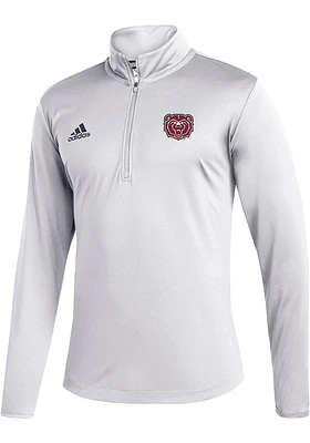 Adidas Missouri State Bears Mens White Under the Lights Long Sleeve Qtr Zip Pullover
