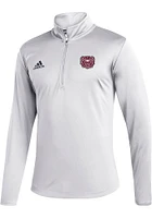 Adidas Missouri State Bears Mens White Under the Lights Long Sleeve Qtr Zip Pullover