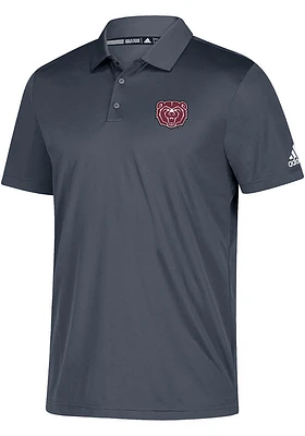 Adidas Missouri State Bears Mens Grey Grind Short Sleeve Polo