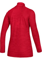 Adidas Kansas Jayhawks Womens Red 2022 National Champions Game Mode Qtr Zip