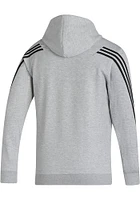 Adidas Nebraska Cornhuskers Mens Grey Full Zip Long Sleeve Jacket