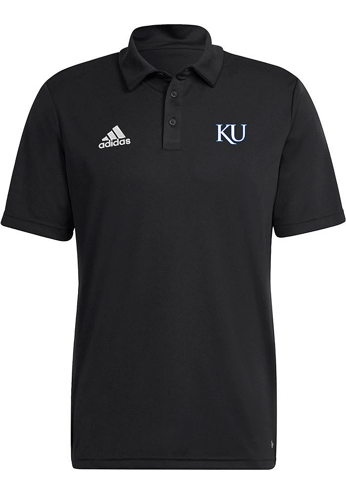 Adidas Kansas Jayhawks Mens Entrada22 Short Sleeve Polo