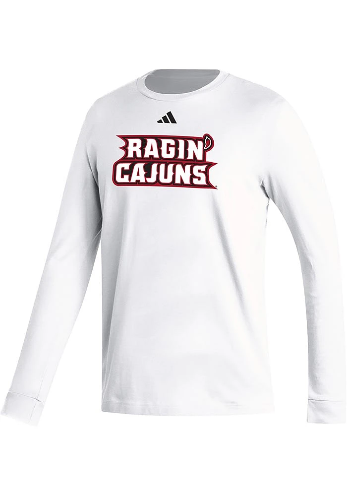 Adidas Louisiana Ragin' Cajuns White Fresh Series Long Sleeve T Shirt