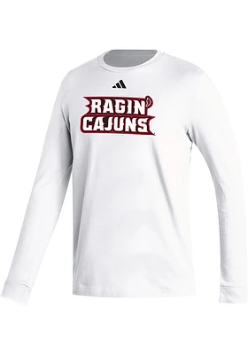 Adidas Louisiana Ragin' Cajuns White Fresh Series Long Sleeve T Shirt