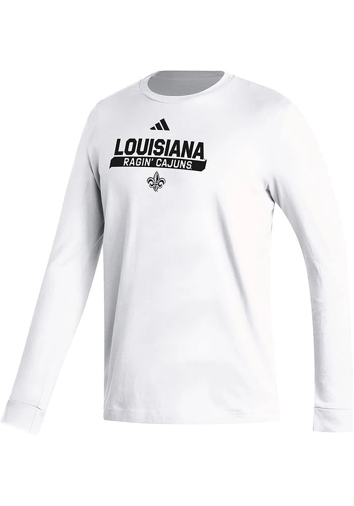 Adidas Louisiana Ragin' Cajuns White Fresh Long Sleeve T Shirt