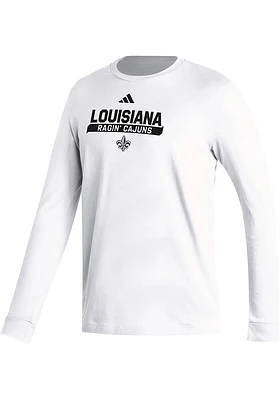 Adidas Louisiana Ragin' Cajuns White Fresh Long Sleeve T Shirt