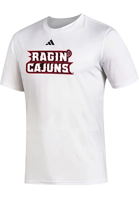 Adidas Louisiana Ragin' Cajuns White Creator Short Sleeve T Shirt