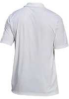 Adidas Louisiana Ragin' Cajuns Mens White Fleur de Lis Wordmark Short Sleeve Polo