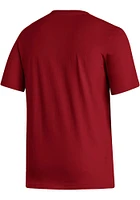 Adidas Indiana Hoosiers Red Fresh Basketball Short Sleeve T Shirt