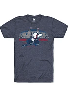 Rally Kansas Jayhawks Navy Blue Football Short Sleeve Fashion T Shirt