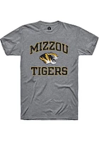 Rally Missouri Tigers Grey Number One Distressed Short Sleeve Fashion T Shirt