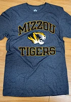 Rally Missouri Tigers Charcoal Number One Distressed Short Sleeve Fashion T Shirt