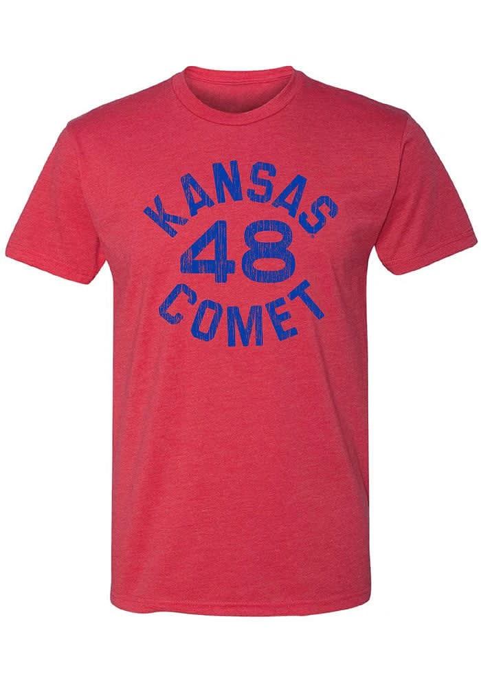 Gale Sayers Kansas Jayhawks Red Comet 48 Short Sleeve Fashion Player T Shirt