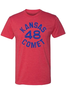 Gale Sayers Kansas Jayhawks Red Comet 48 Short Sleeve Fashion Player T Shirt