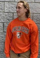 Rally Bowling Green Falcons Mens Orange Arch Long Sleeve Crew Sweatshirt