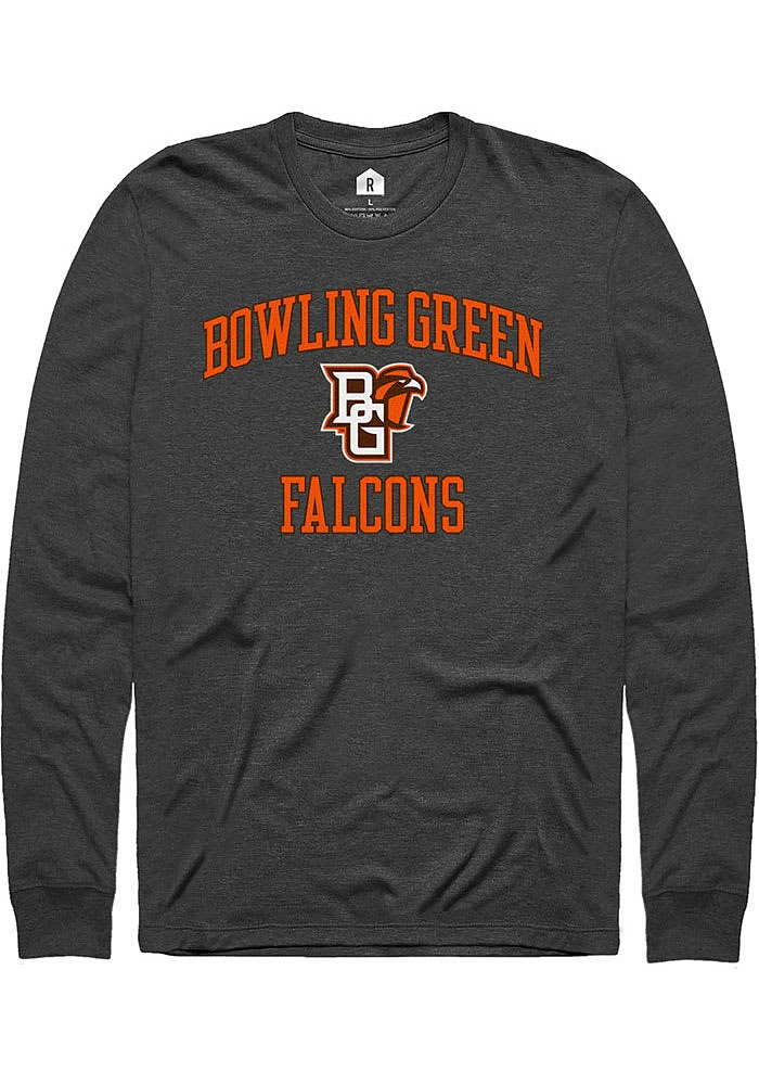 Rally Bowling Green Falcons Charcoal No. 1 Graphic Long Sleeve T Shirt