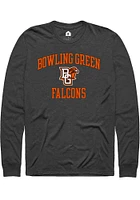 Rally Bowling Green Falcons Charcoal No. 1 Graphic Long Sleeve T Shirt