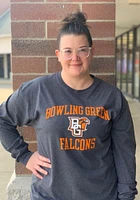Rally Bowling Green Falcons Charcoal No. 1 Graphic Long Sleeve T Shirt