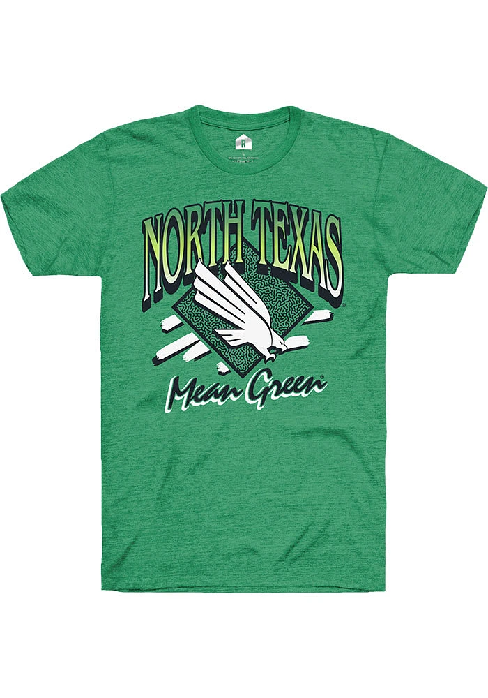 Rally North Texas Mean Green Throwback Short Sleeve Fashion T Shirt