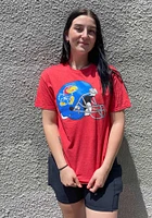 Rally Kansas Jayhawks Football Helmet Short Sleeve T Shirt